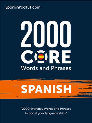cover image of 2000 Core Words and Phrases: Spanish